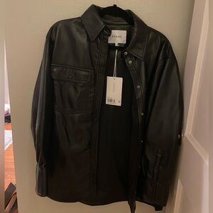 *new with tags* FRAME RECYCLED LEATHER SHIRT JACKET